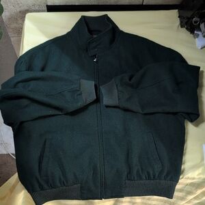 Nordstrom Deep Green Wool Blend Jacket